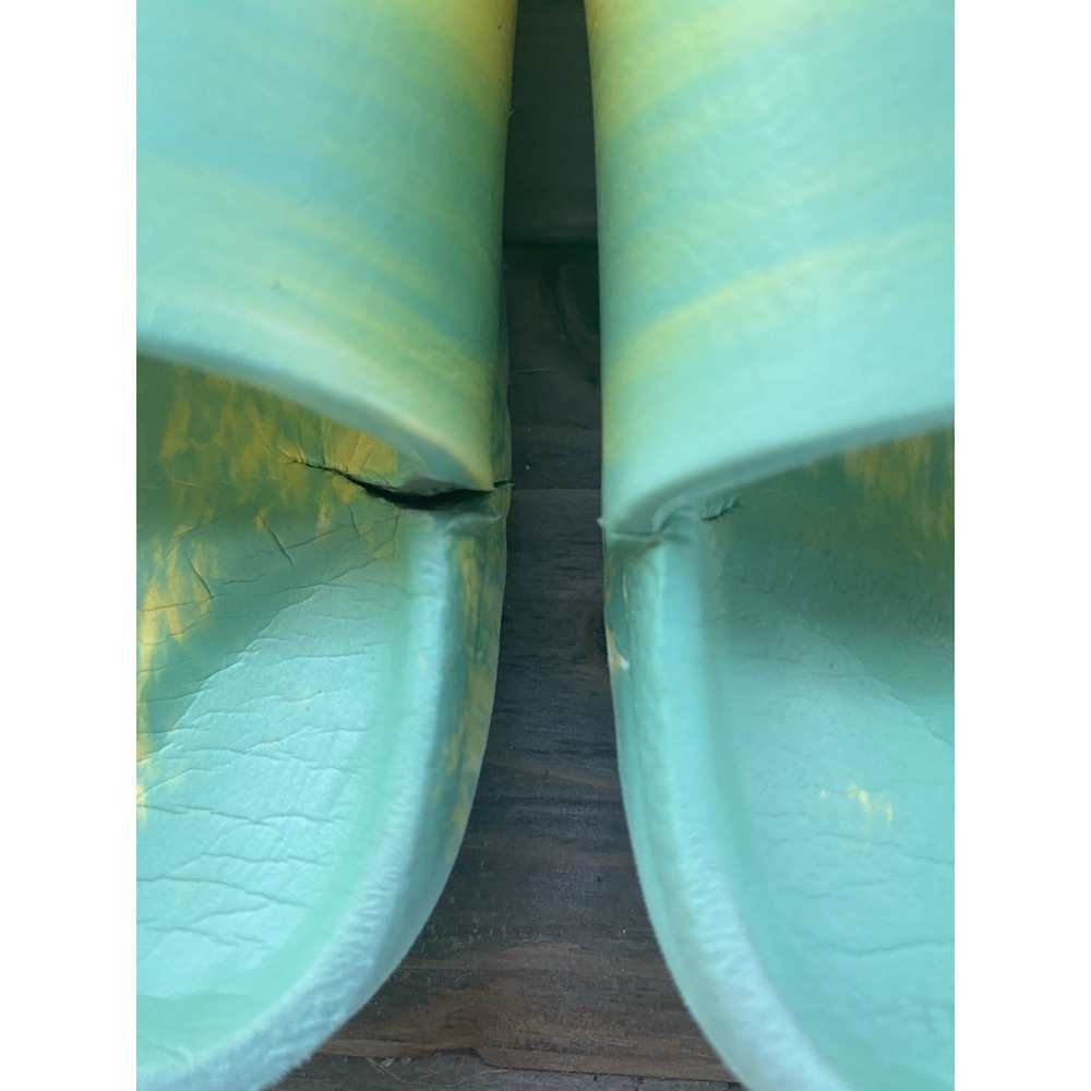Birkenstock Yellow Green Tie Dye Arizona Eva Buckle Sandal Womens Size 10 - Picture 4 of 5